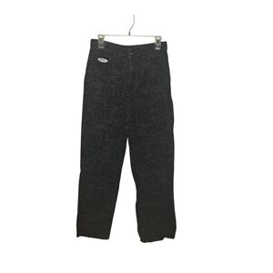 No Fear x H&M Jeans-Womens-Size 6-Dark On‎ Dark Logo Pattern Black/Gray